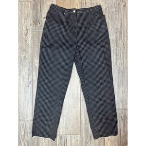 Ralph‎ Lauren Plaid Grid Cropped Pants Women's Size 12 Career Casual